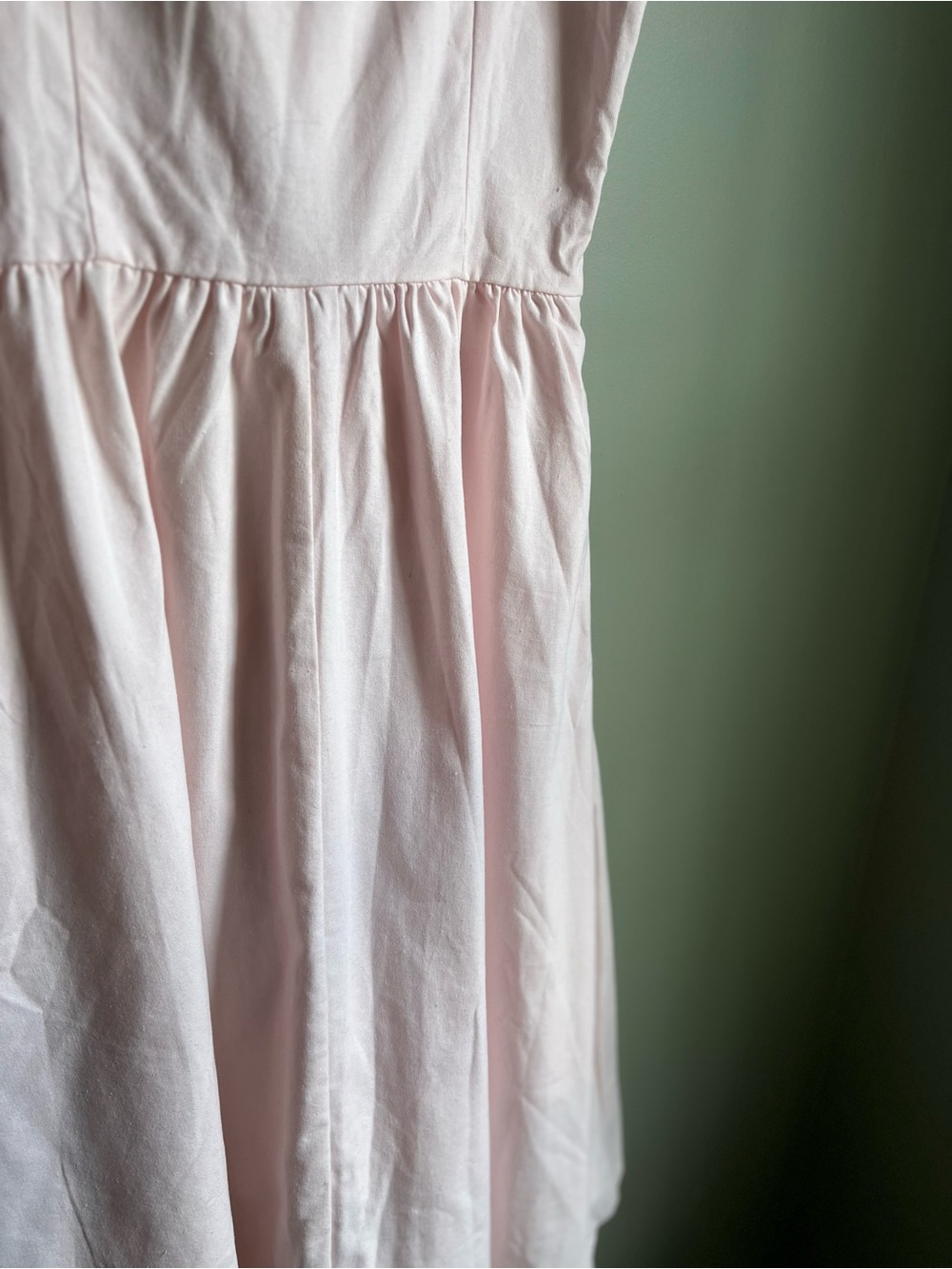 Cider Light Pink Sleeveless Flared Midi Dress - Picture 5 of 6